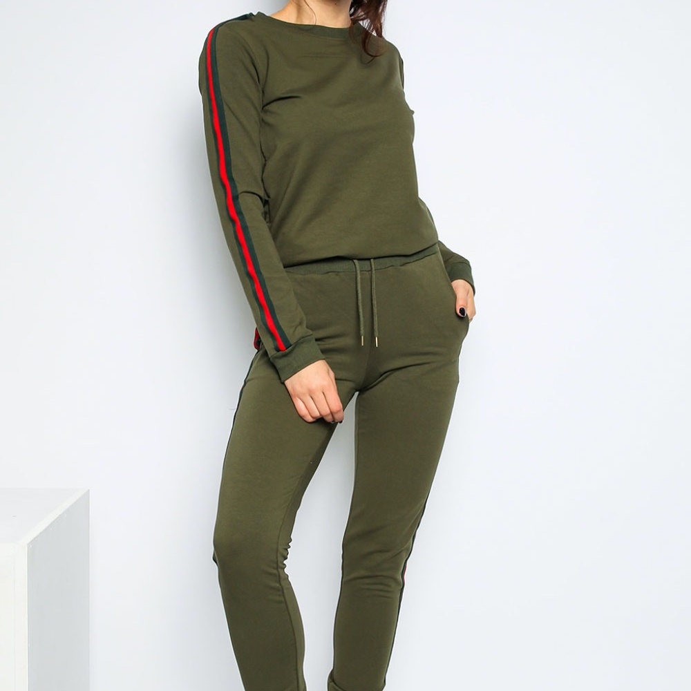 Stripe Top & Bottom Tracksuit